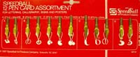 Carte 12 Speedball assorties