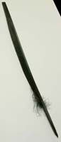 Plume d'oie ébarbée teintée noir