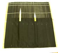"Pincelier" noir avec tissu
