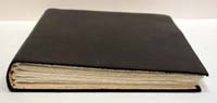 Carnet cuir noir