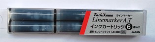 Cart. Linemarker noir / Linemarker black cartridges 