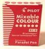 6 cartouches Parallel Pen, rouge / 6 cart. red