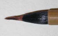 Tiny thin brush