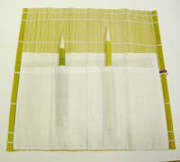 Pincelier naturel + tissu M / Brush mat, natural w/cloth M