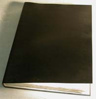 Grand carnet cuir noir 25x32