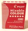 6 cartouches Parallel Pen, rouge