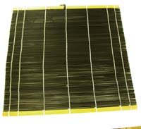 Pincelier noir, natte � pinceaux / Brush mat, black