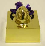 Presse-papier plaqu� or / Gold plated paperweight